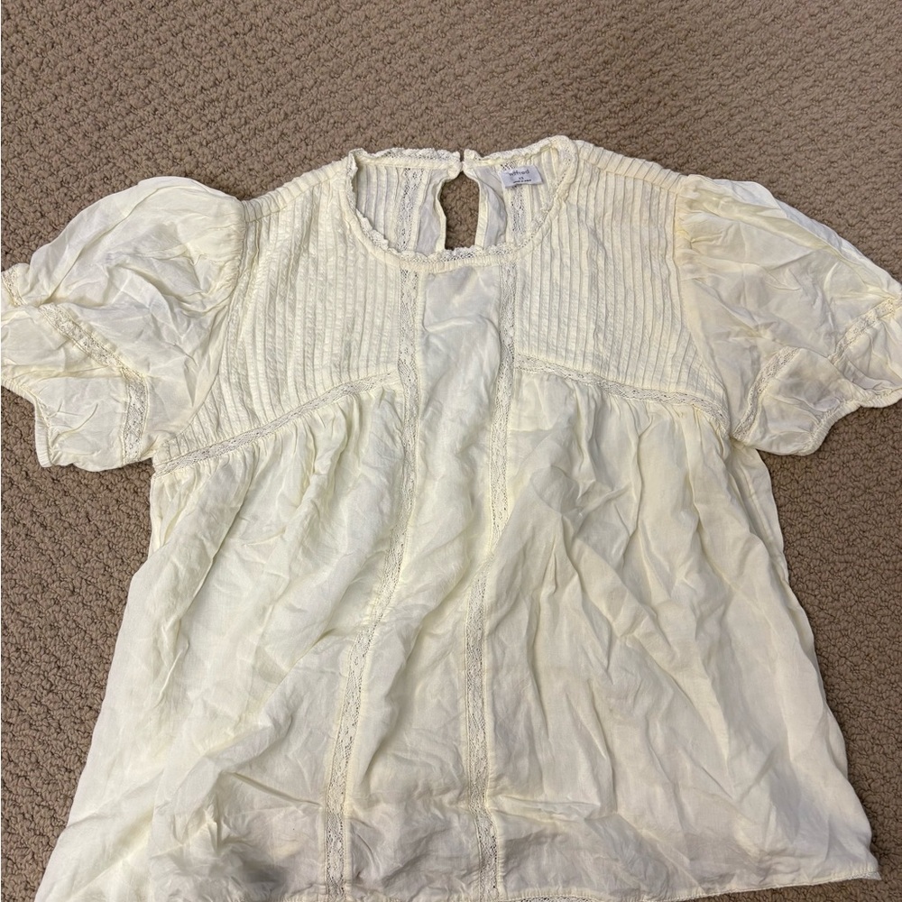 Pale yellow Wilfred blouse